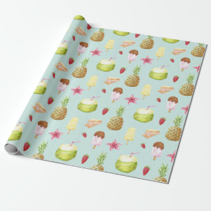 Papier Cadeau Papier Motif d'été