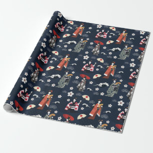 Papier Cadeau Papier Motif japonais