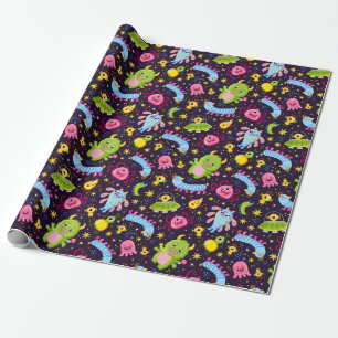 Papier Cadeau Papier Motif Monster mignon