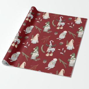 Papier Cadeau Papier Motif nordique de Noël