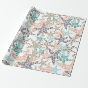 Papier Cadeau Papier Motif sans écaille Starfish
