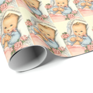 Papier Cadeau papier neutre d'enveloppe de cadeau de BABY SHOWER