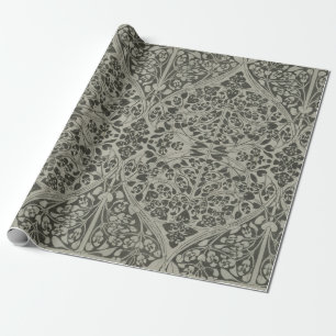 Papier Cadeau Papier noir gothique victorien