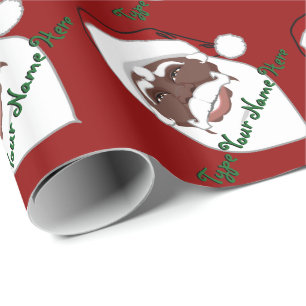Papier Cadeau Papier noir Père Noël papier papier de Noël person