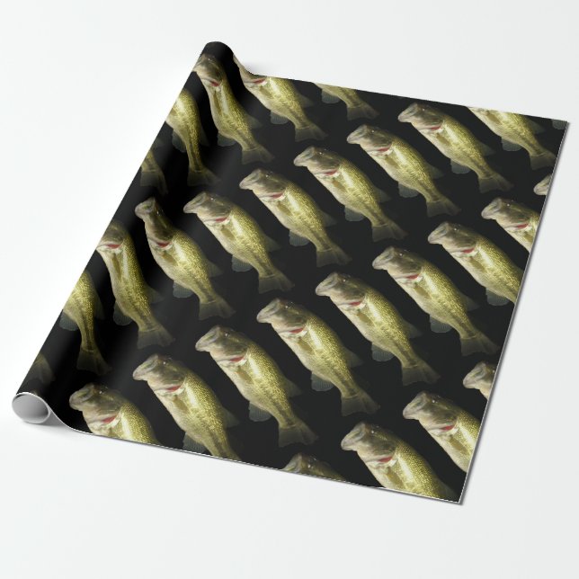 Papier Cadeau Papier noir pour l'anniversaire des hommes de pois (Déroulé)