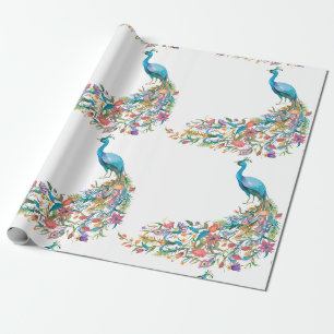Papier Cadeau Papier Peacock spécial Patina