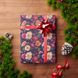 Papier Cadeau Papier peint à motifs floraux