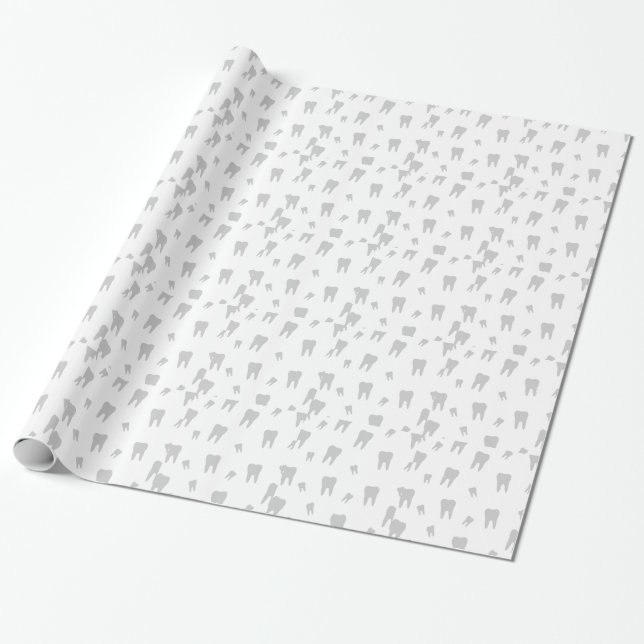 Papier Cadeau Papier peint de dent pour le dentiste (Déroulé)