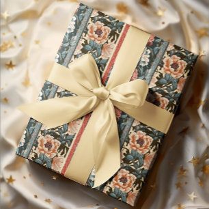 Papier Cadeau Papier peint d'époque en fleur baroque Floral
