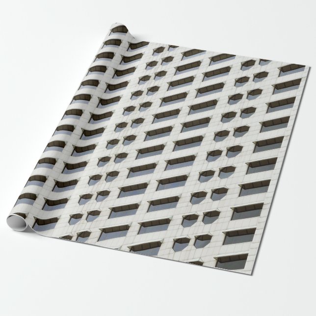 Papier Cadeau Papier peint plan architecture blanc (Déroulé)