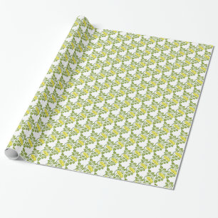 Papier Cadeau Papier peint vintage Floral Buttercup damassé