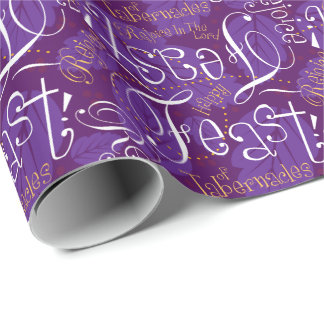 Papier Cadeau Papier pourpre de festin de Scatterletter