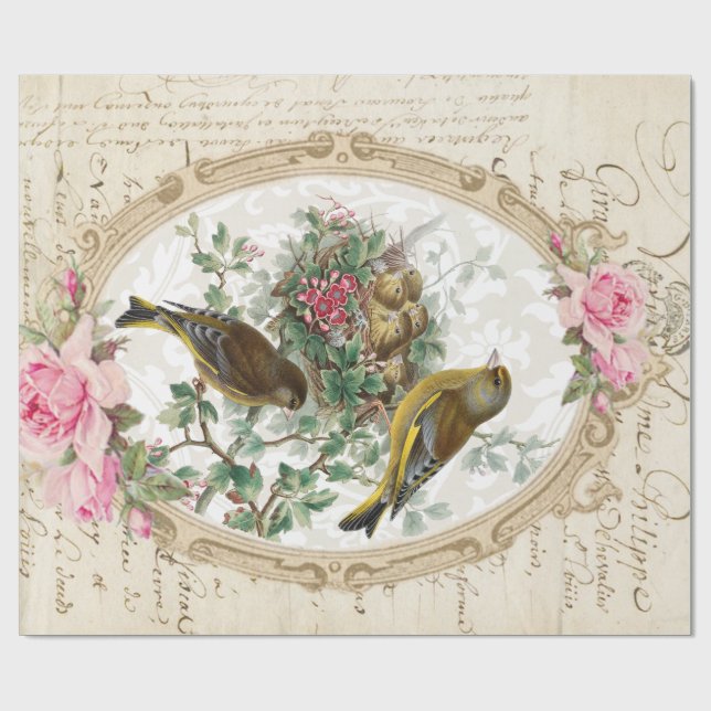 Papier Cadeau Papier rose 30" des éphémères 60lb Decoupage de (Plat)