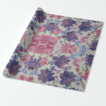 Papier Rose de lune bleue