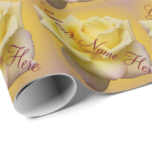 Papier Cadeau Papier Rose personnalisable à enveloppement rose j