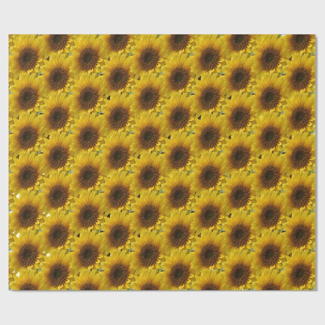 Papier Cadeau Papier tournesol enveloppant mat (Plat)