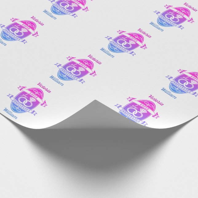 Papier Cadeau Papier traditionnel 1er anniversaire du premier Ma (Coin)