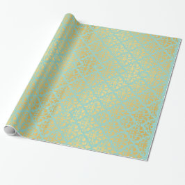 Papier Cadeau Papier turquoise brillant - Élégant et brillant ca