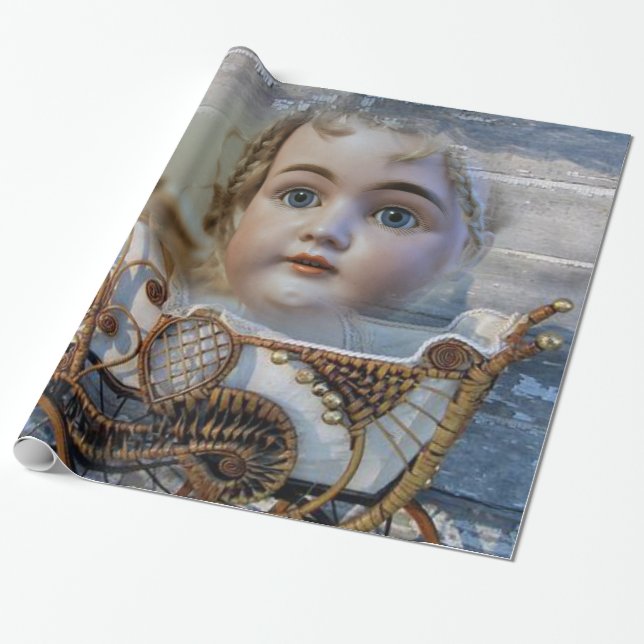 Papier Cadeau Papier Victorian Baby Wrapper (Déroulé)
