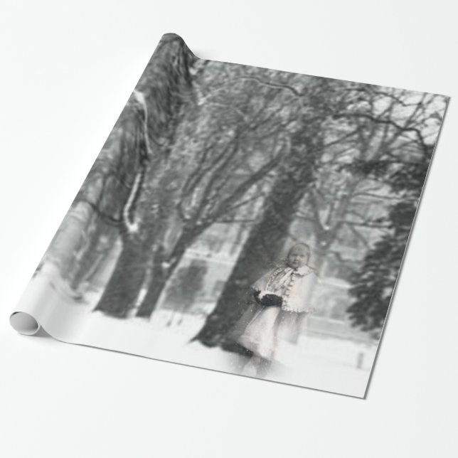 Papier Cadeau Papier Victorian Child Wrapper (Déroulé)