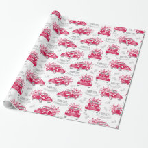 Papier vintage d'enlèvement de camion rouge