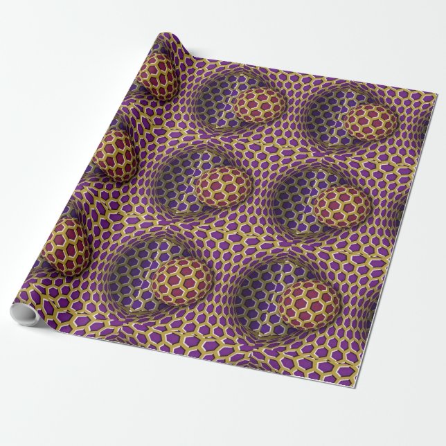 Papier Cadeau Papier Wrap Pack spécial effet optique livre cadea (Déroulé)