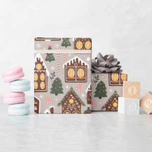 Papier Cadeau Papiers biscuits de Noël Motif de vacances