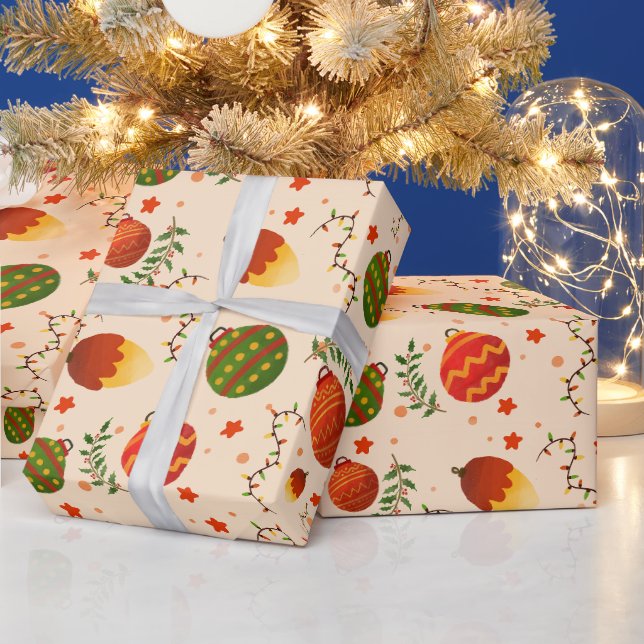 Papier Cadeau papiers d'emballage cadeau de Noël mignons (Vacances)