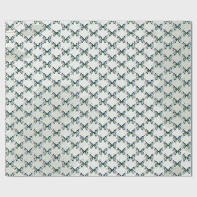 Papier Cadeau Papillon (Plat)