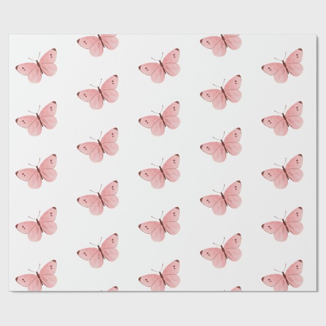 Papier Cadeau Papillon (Plat)