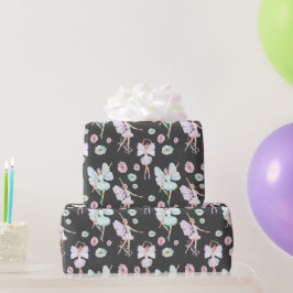 Papier Cadeau Papillon ailes danser Ballerina