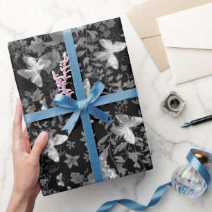 Papier Cadeau Papillon d'or
