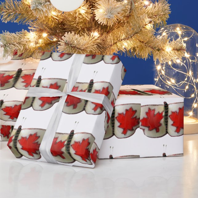 Papier Cadeau Papillon du Canada (Vacances)
