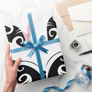 Papier Cadeau Papillon noir