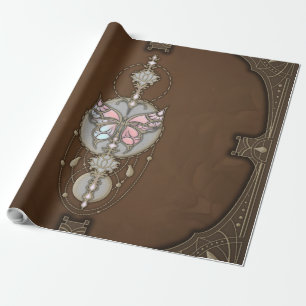 Papier Cadeau Papillon stylisé