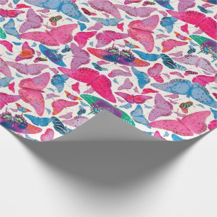 Papier Cadeau Papillons de ressort de Flutterby