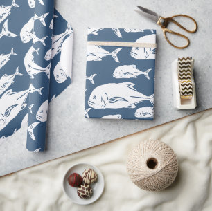 Papier Cadeau Papio et Ulua - Pêche hawaïenne