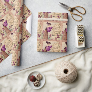 Papier Cadeau Pâques Art Nouveau vintage – Belle Époque