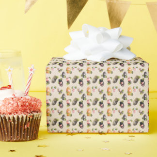 Papier Cadeau Paquets de chats mignons - Papier Motif sans soudu