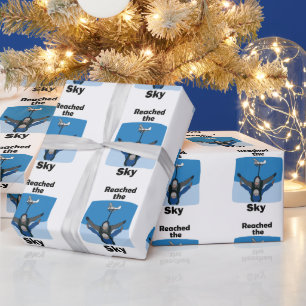 Papier Cadeau Parachutiste a atteint le ciel
