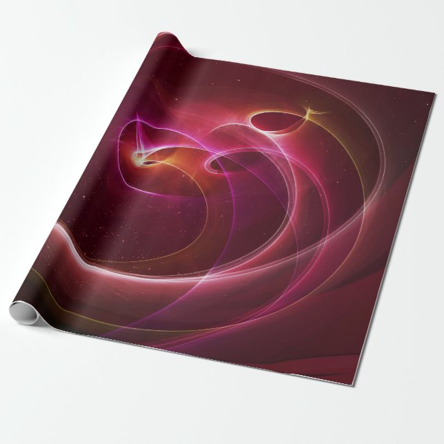 Papier Cadeau paradis angéliques enveloppant du papier (Déroulé)