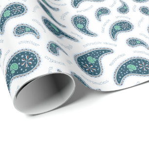 Papier Cadeau Paramecia Paisley Biologie des protozoaires Scienc