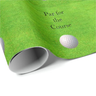 Papier Cadeau Parc pour le Parcours avec Golf Ball