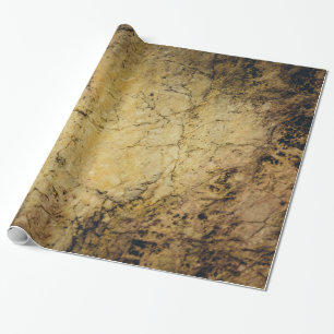 Papier Cadeau Parchemin Or Et Marbre Brown