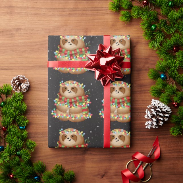 Papier Cadeau Paresse de Noël   (Cadeau de vacances)