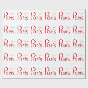 Papier Cadeau PARIS Bonjour (Bonjour)