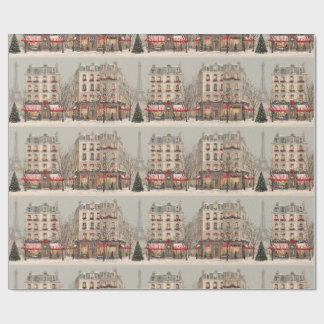 Papier Cadeau Paris Christmas