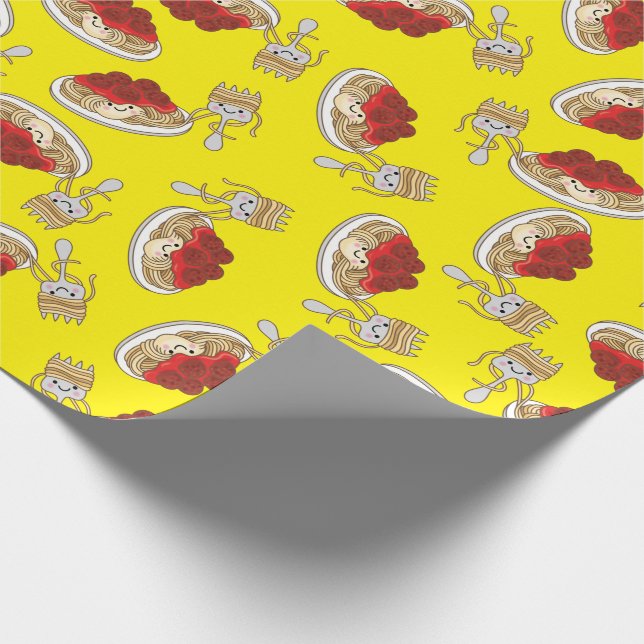 Papier Cadeau Parti Anniversaire de enfant de Cute Spaghetti Kaw (Coin)