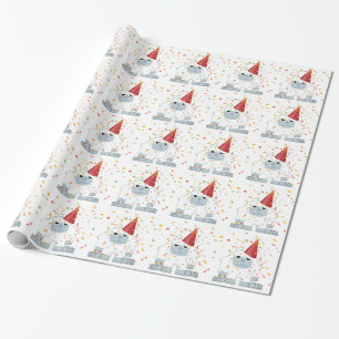 Papier Cadeau Parti Confetti Yeti