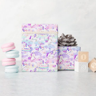 Papier Cadeau Parti Unicorn